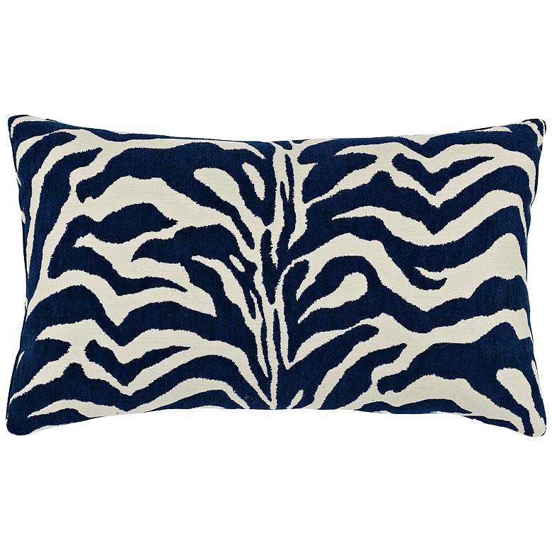 Image 1 Zebra Marine 20 inchx12 inch Lumbar Indoor-Outdoor Pillow