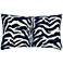 Zebra Marine 20"x12" Lumbar Indoor-Outdoor Pillow