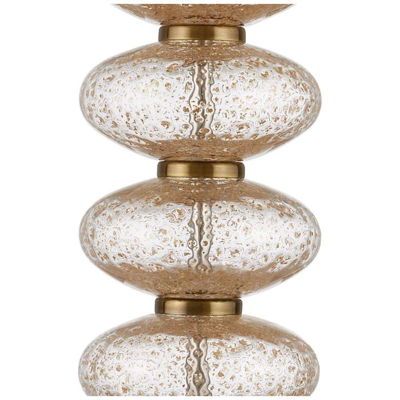 Image 5 Zebulon Antique Brass and Glass Table Lamp more views