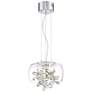 2_Zeev Destiny 11" Wide Chrome and Glass LED Mini Pendant Light