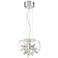 Zeev Destiny 11" Wide Chrome and Glass LED Mini Pendant Light