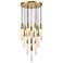 Zeev Fusion 27 1/2" Wide Aged Brass Multi-Light Pendant
