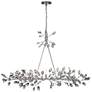 2_Zeev Lighting Misthaven 50" 5-Light Leaf and Vine Silver Chandelier