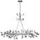 Zeev Lighting Misthaven 50" 5-Light Leaf and Vine Silver Chandelier