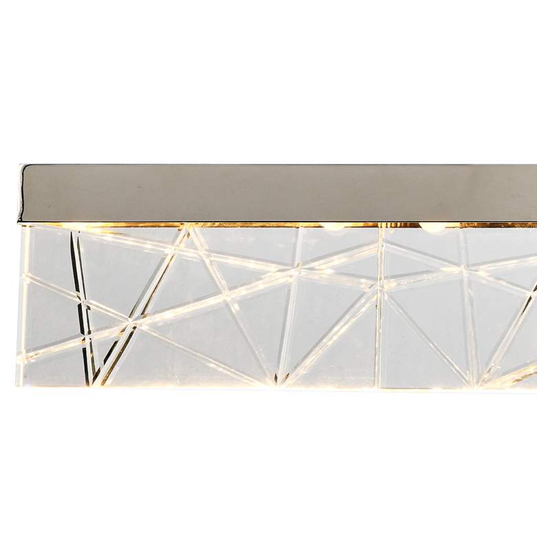 Image 2 Zeev Lucus 34 3/4" Wide Polished Nickel LED Bath Light more views