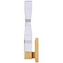 4_Zeev Mamadim 16" High Aged Brass LED Wall Sconce more views