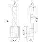 Zeev Mamadim 16" High Aged Brass LED Wall Sconce