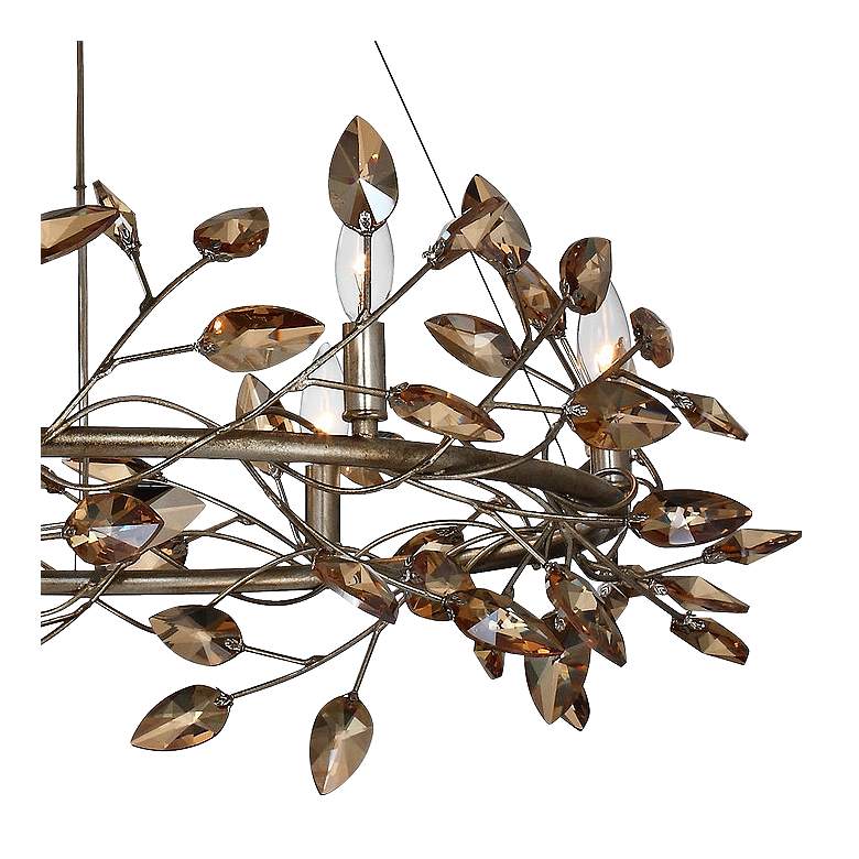 Image 3 Zeev Misthaven 32"W Antique Gold Crystal 6-Light Chandelier more views