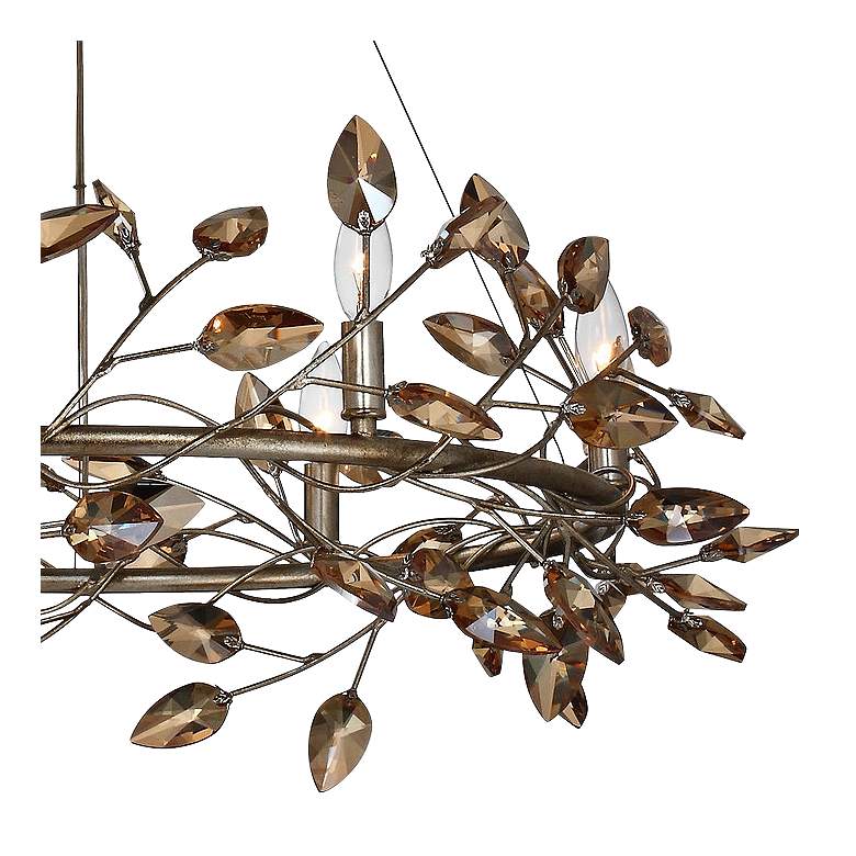 Image 3 Zeev Misthaven 32 inchW Antique Gold Crystal 6-Light Chandelier more views