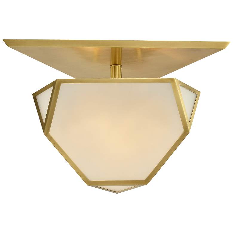 Image 1 Zeev Moonbow 20 3/4" Wide Aged Brass Ceiling Light