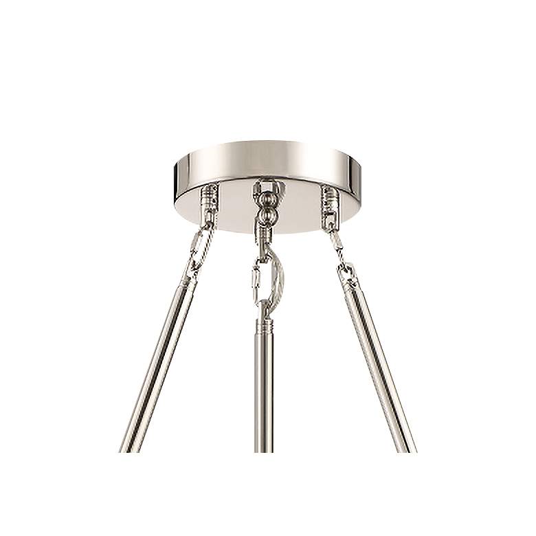 Image 4 Zeev Parisian 26"W Polished Nickel 9-Light Round Chandelier more views