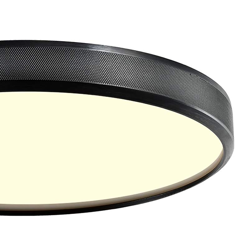 Image 2 Zeev Zigirina 24" Wide Satin Brushed Black LED Ceiling Light more views