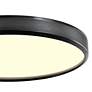 2_Zeev Zigirina 24" Wide Satin Brushed Black LED Ceiling Light more views