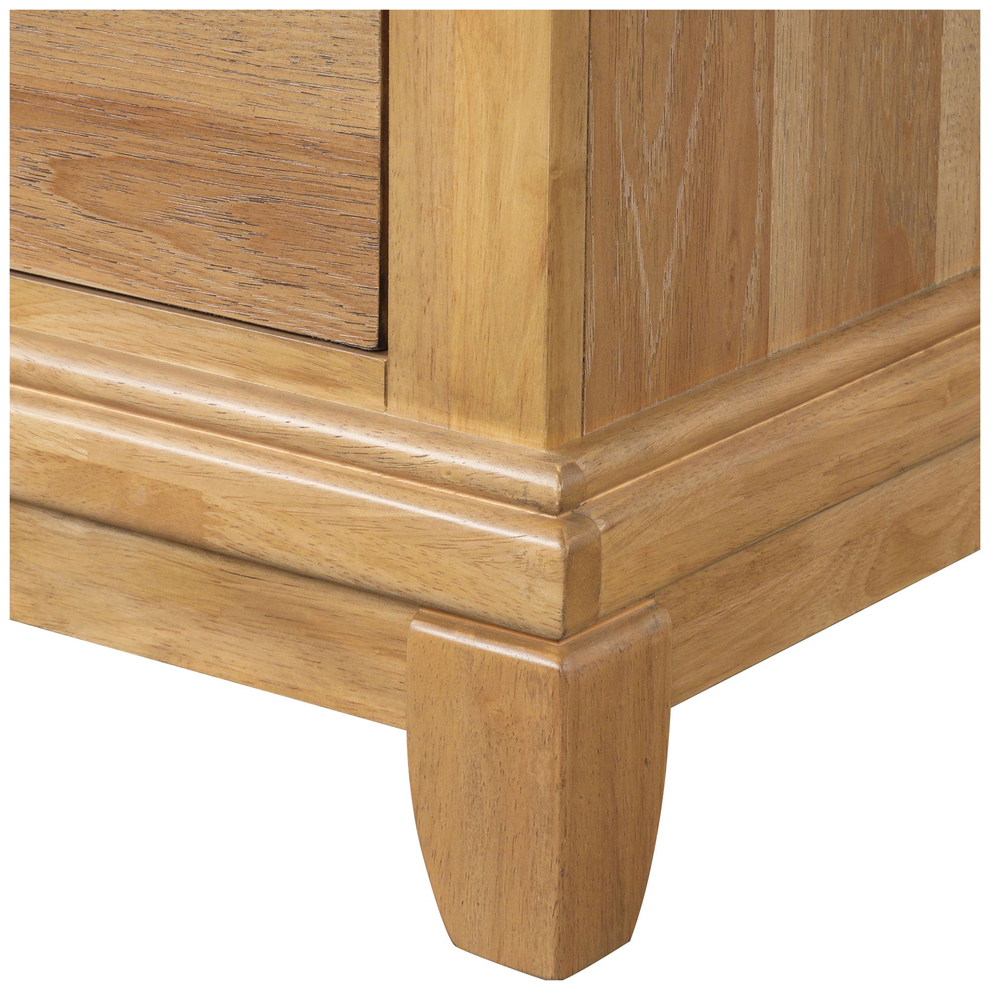 Zeller Natural Oak 2-Drawer Nightstand With Cedar Bottom Drawer