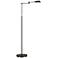 Zema Bronze Adjustable Pharmacy Swing Arm Modern LED Floor Lamp