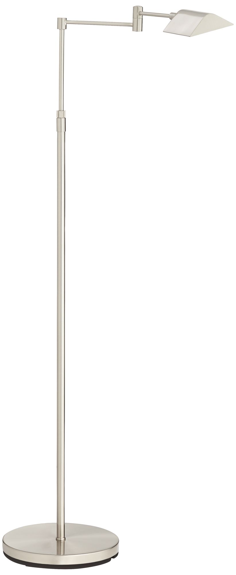 brushed nickel pharmacy floor lamp