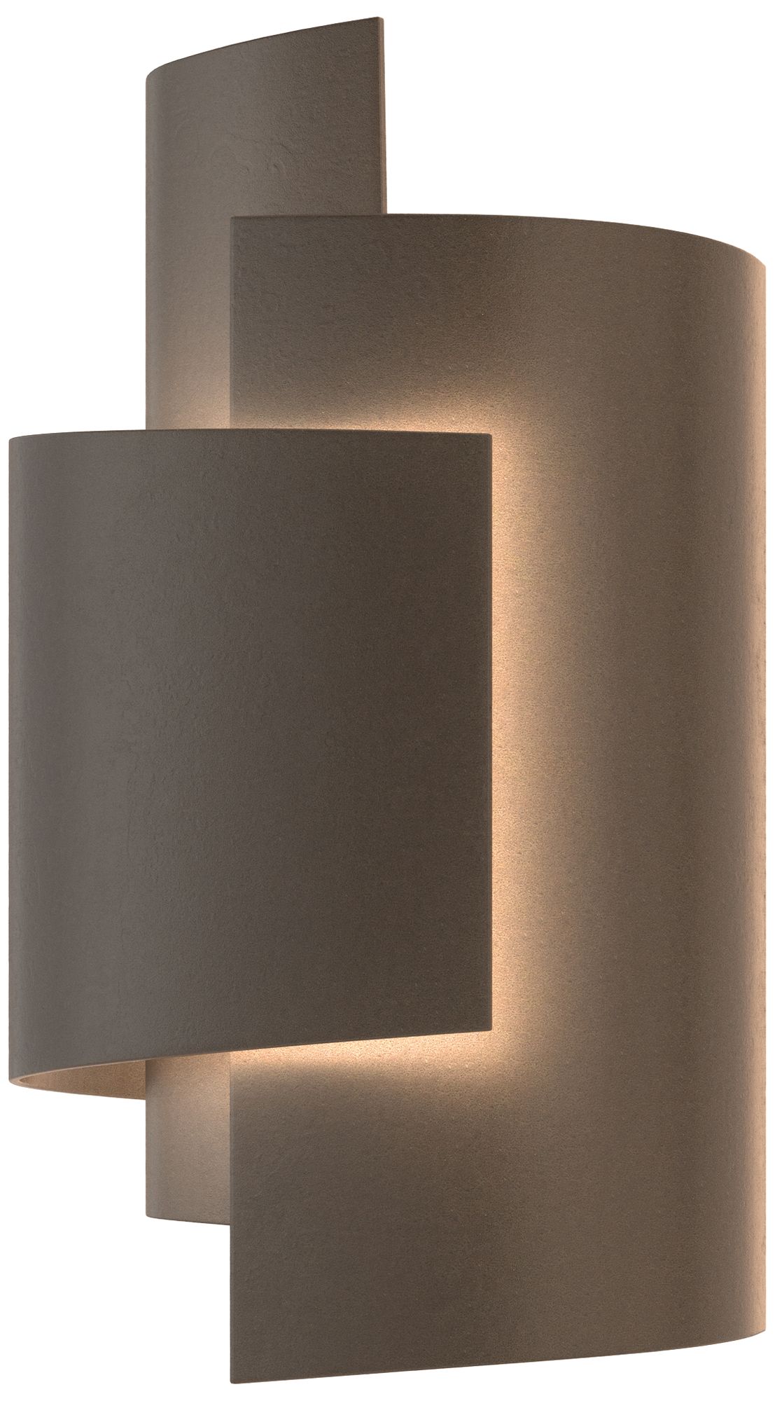 Zen 13.9"High Dark Smoke Wall Sconce