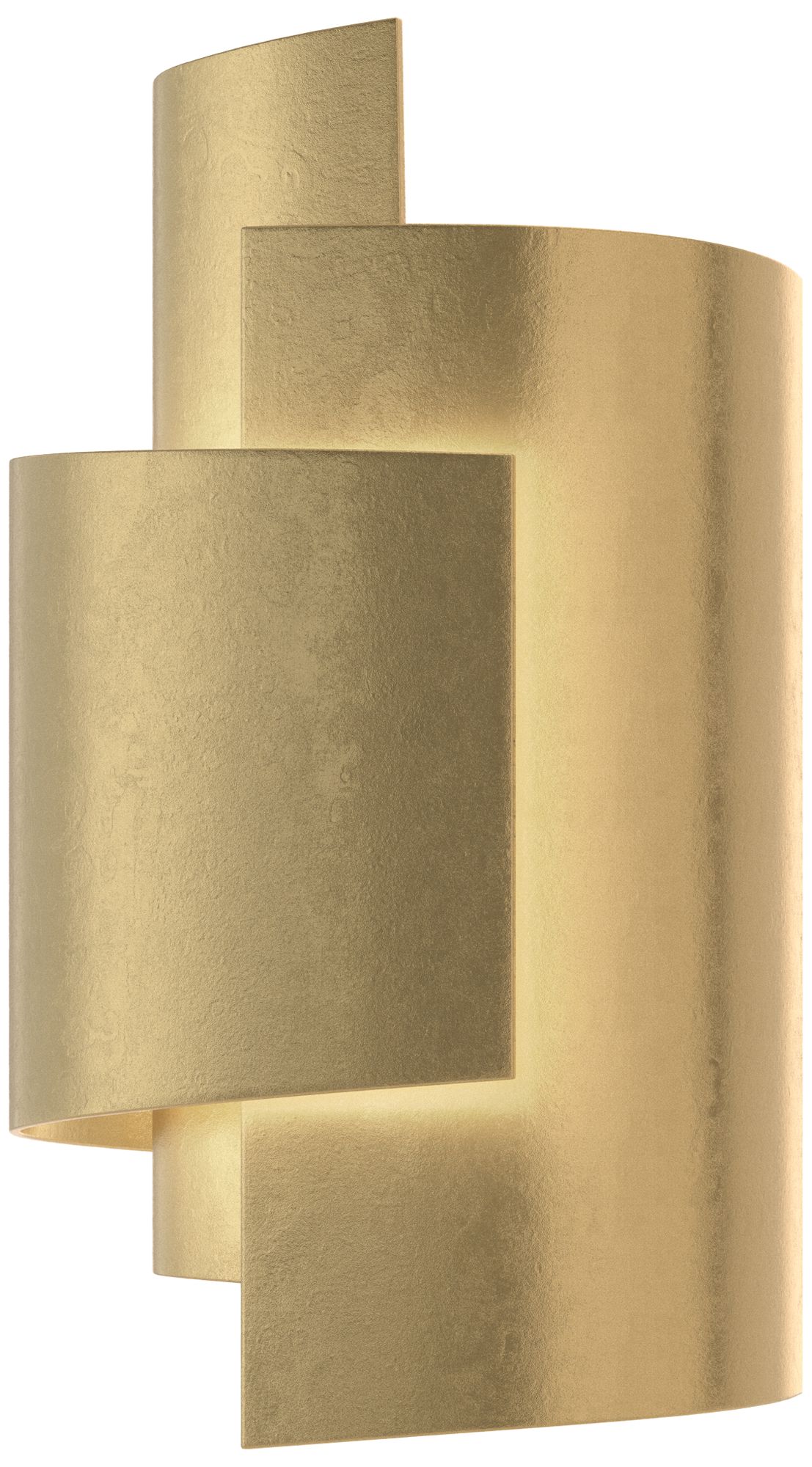 Zen 13.9"High Modern Brass Wall Sconce