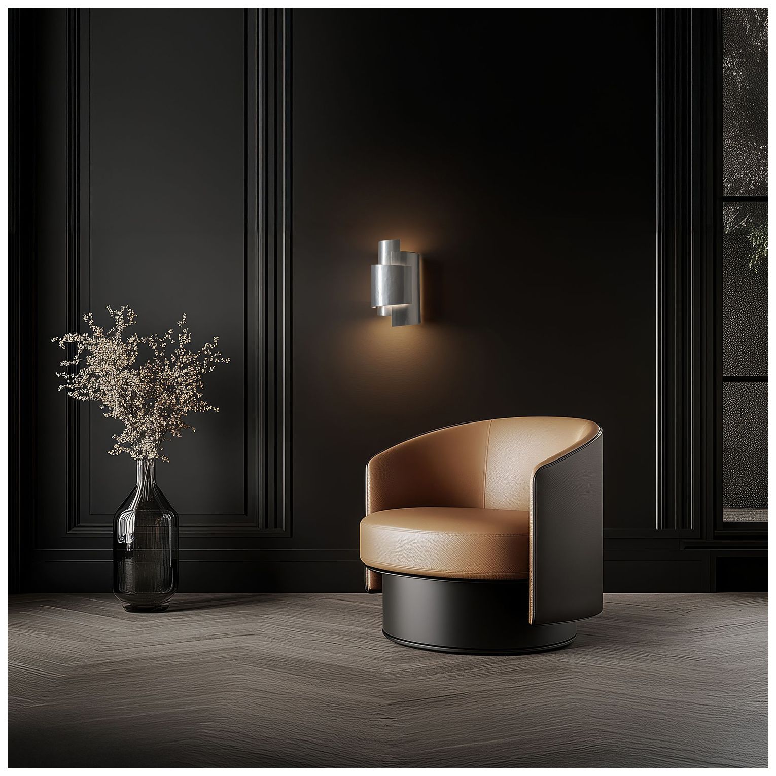 Image 3 Zen 13.9"High Sterling Wall Sconce more views