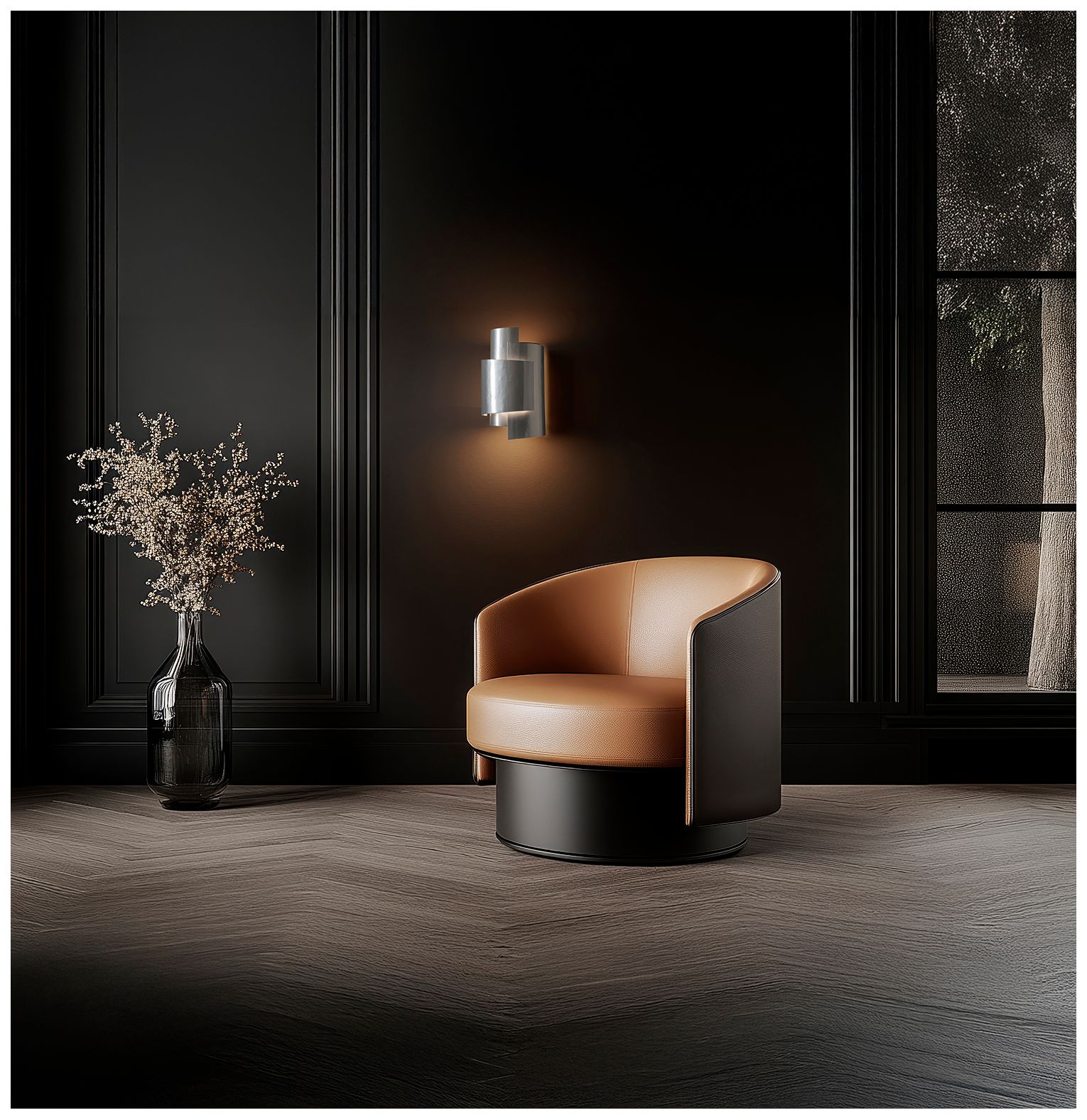 Zen 13.9" High Sterling Sconce