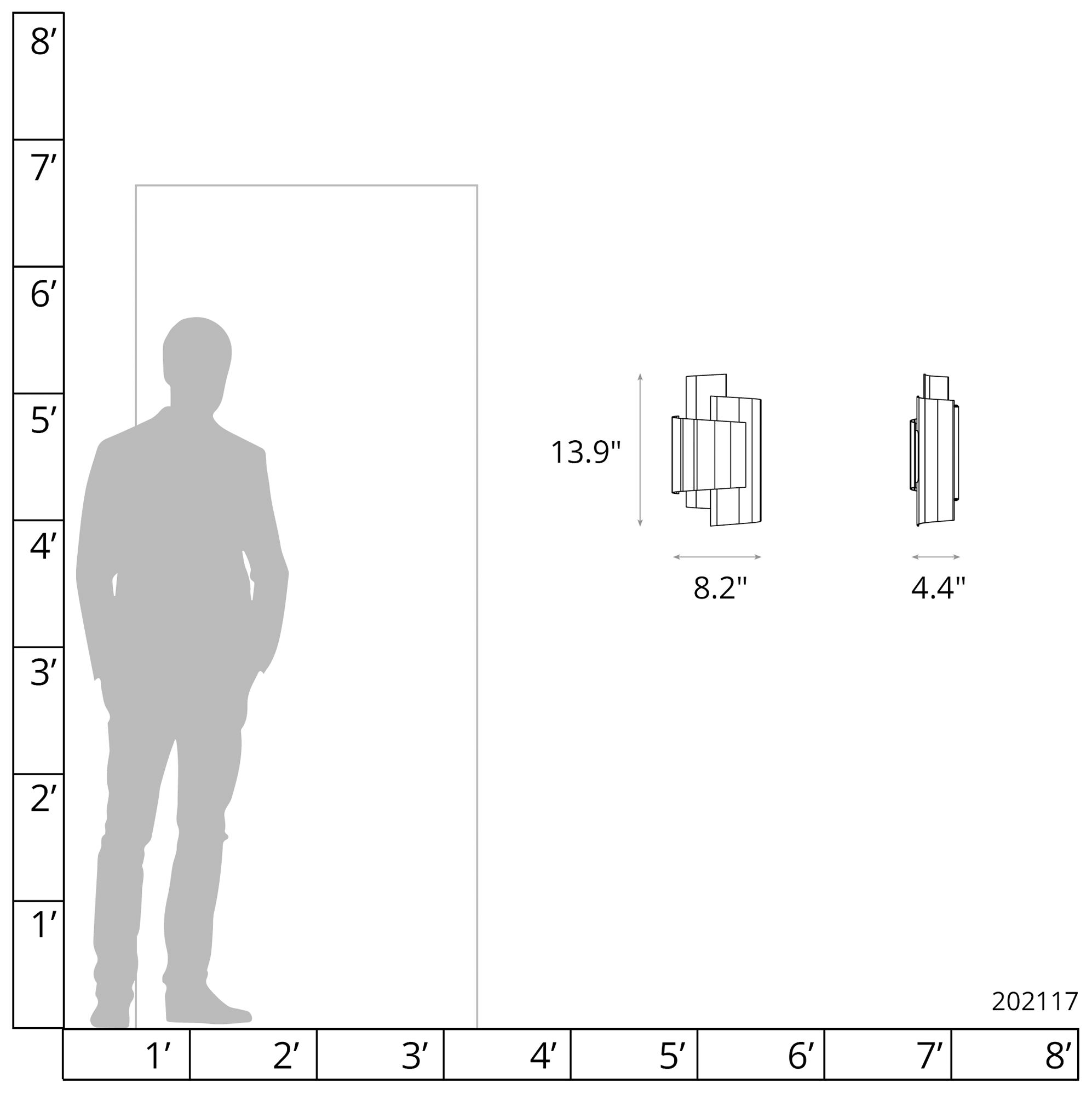 Image 4 Zen 14" High White Wall Sconce more views