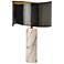 Zen 28.5" High Lilac Marble Accent Ink Table Lamp