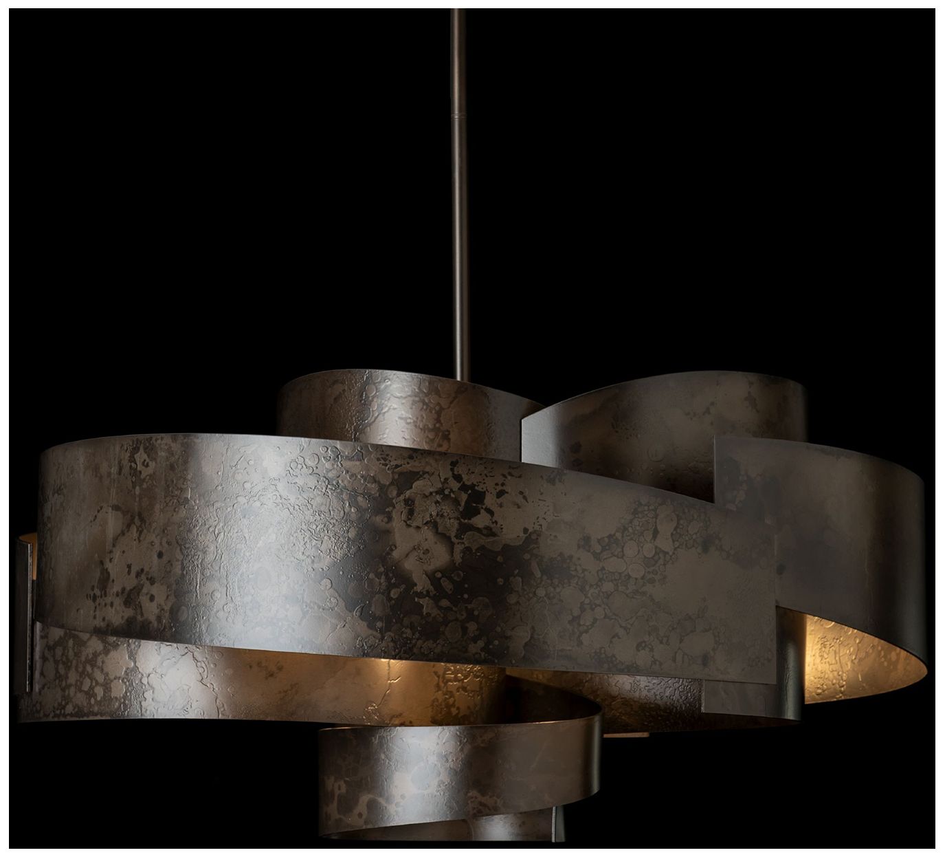 Zen 34.1" Wide 6-Light Dark Smoke Pendant - Made to Order