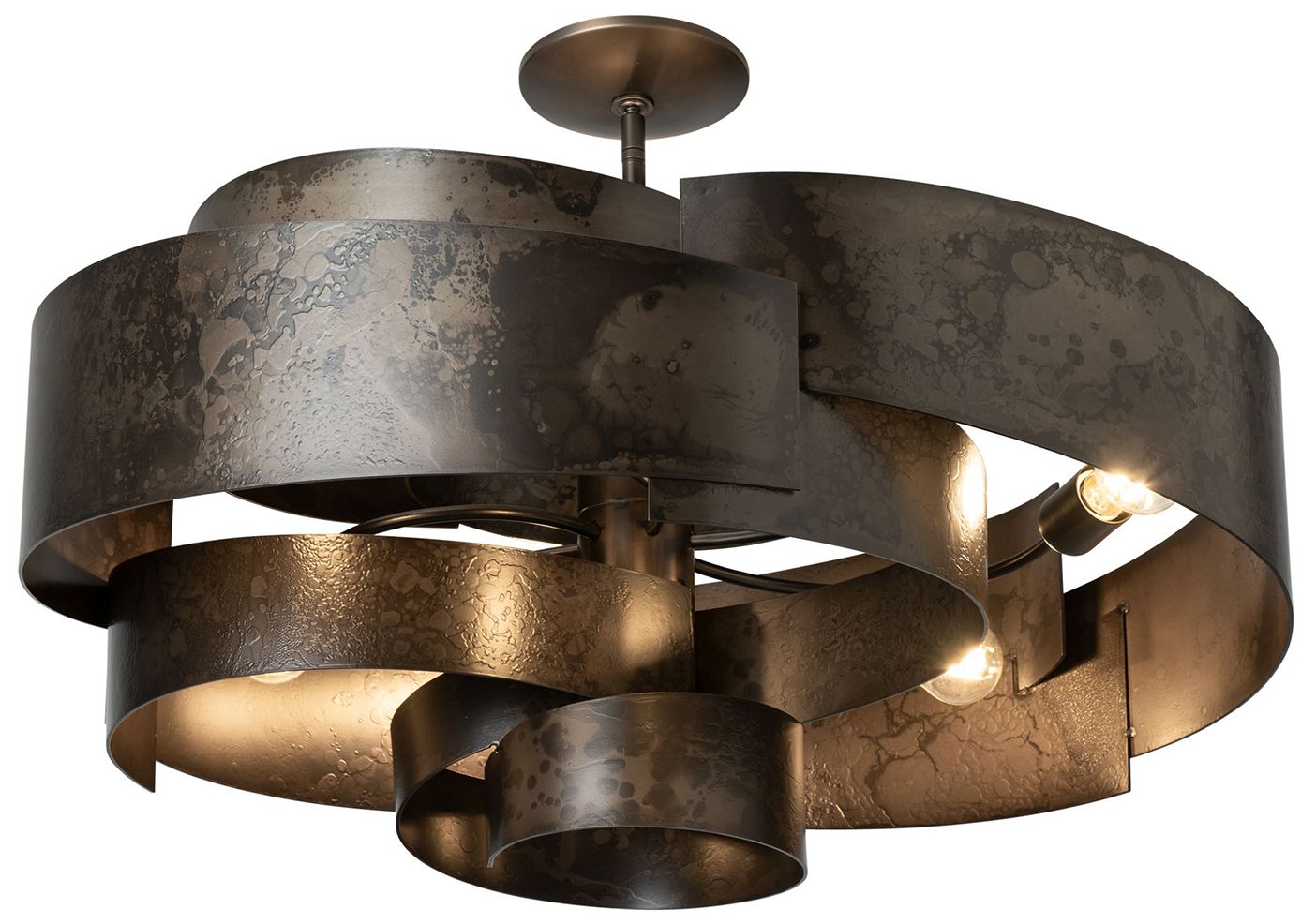 Zen 34.1" Wide 6-Light Dark Smoke Pendant - Made to Order