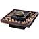 Zen 8 1/2"H Two Toned Bronze Indoor/Outdoor Table Fountain