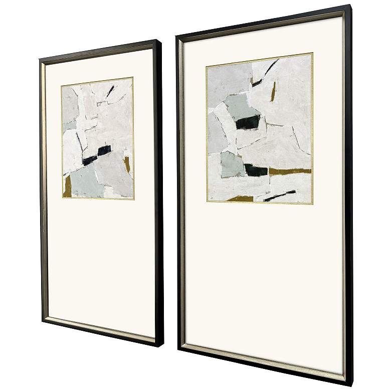 Image 3 Zen Interactions I 19"W x 37"H Framed Art - Set of 2 more views