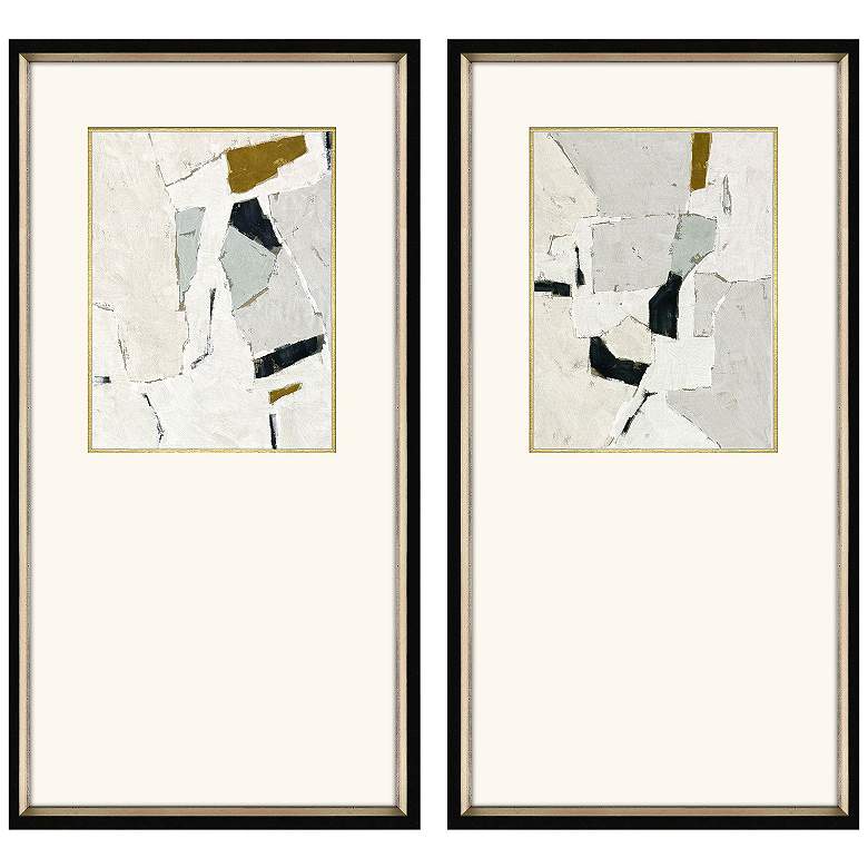 Image 2 Zen Interactions II 19"W x 37"H Framed Art - Set of 2