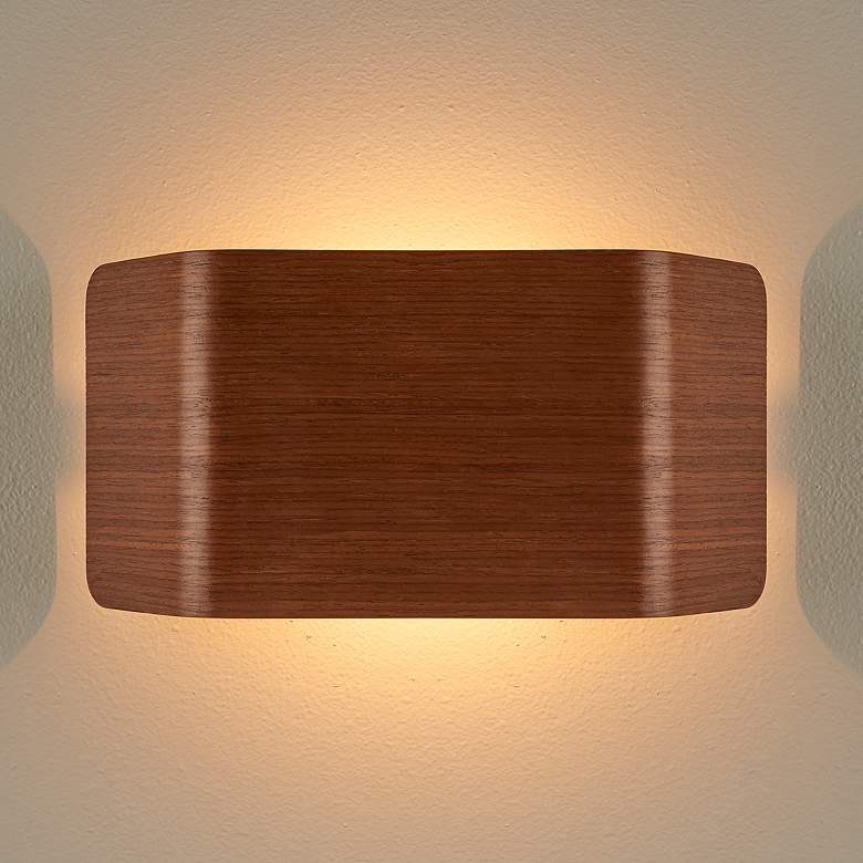 Image 1 Zen LED Sconce - Walnut Finish