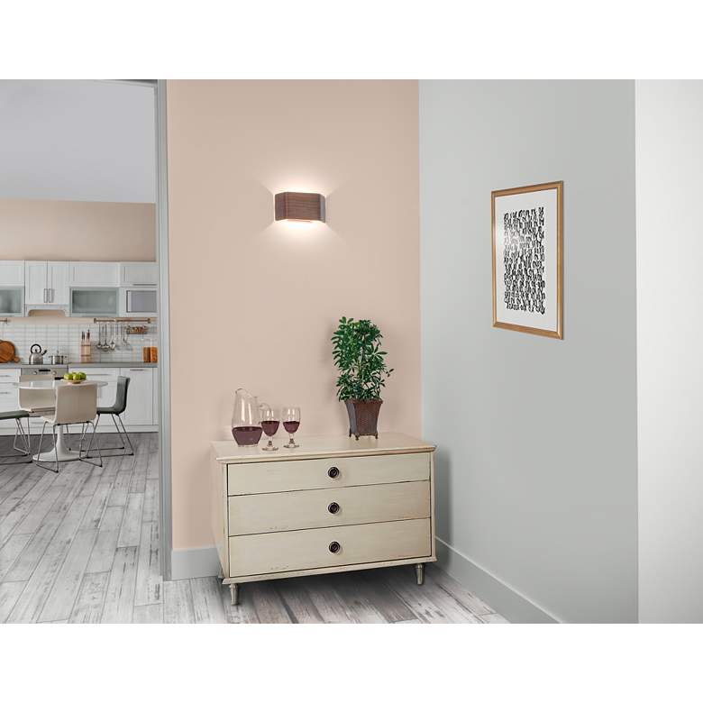 Image 4 Zen LED Sconce - Walnut Finish more views