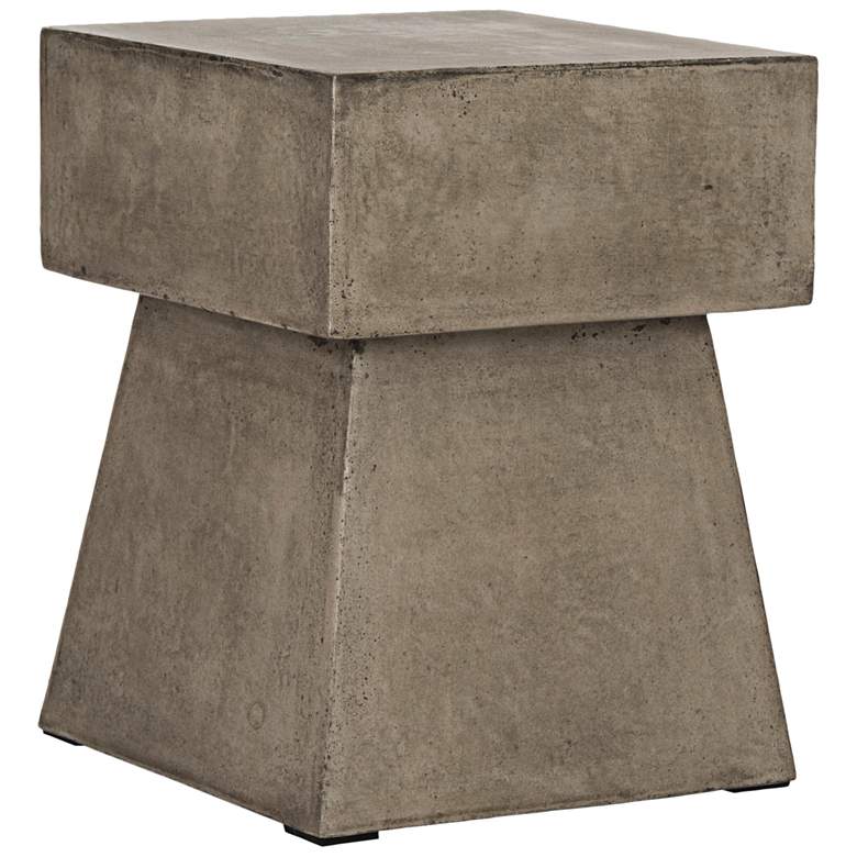 Image 1 Zen Mushroom Dark Gray Concrete Indoor-Outdoor Accent Table