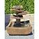 Zen Plates 36" High Relic Lava Tiered Outdoor LED Fountain