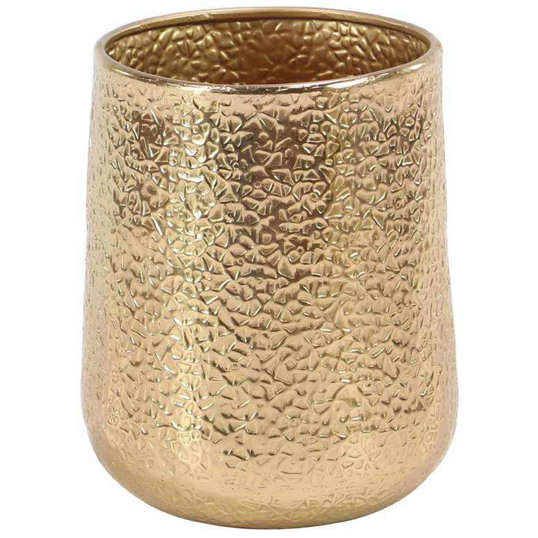 Image 3 Zendaya Gold Aluminum Planters Set of 3 more views