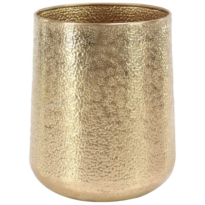 Image 4 Zendaya Gold Aluminum Planters Set of 3 more views