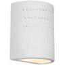 Zenia 10" High White Ceramic Modern LED Outdoor Wall Light