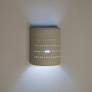 Thumbnail3 of Zenia 10" High Cottonwood Paint LED Outdoor Wall Light more views