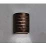 Zenia 10" High Rubbed Copper Outdoor Wall Light