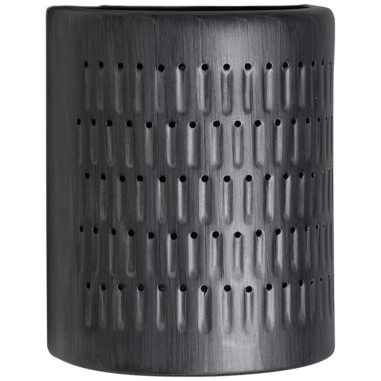 Image 2 Zenia 10" High Rubbed Pewter LED Outdoor Wall Light