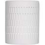 Zenia 10" High White Ceramic Modern LED Outdoor Wall Light in scene