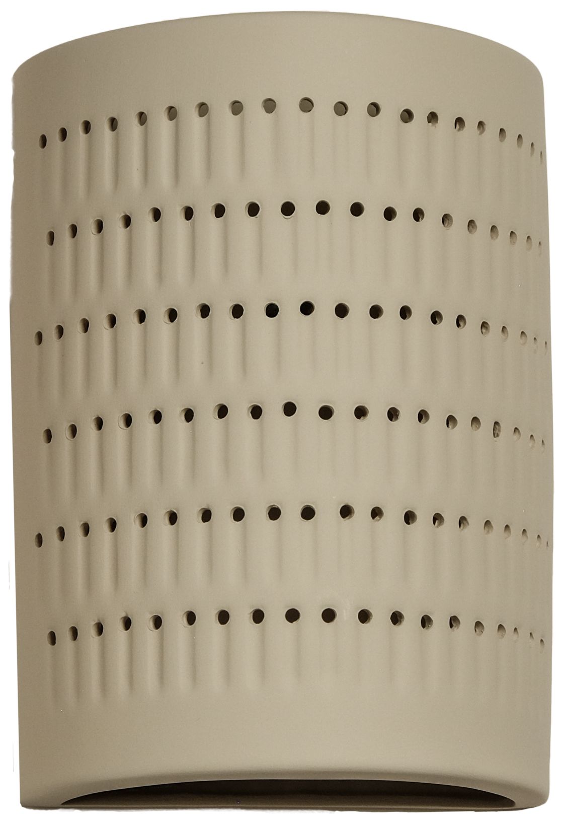 Zenia-13-inch-high-ceramic-beige-up/down-LED-outdoor-wall-light