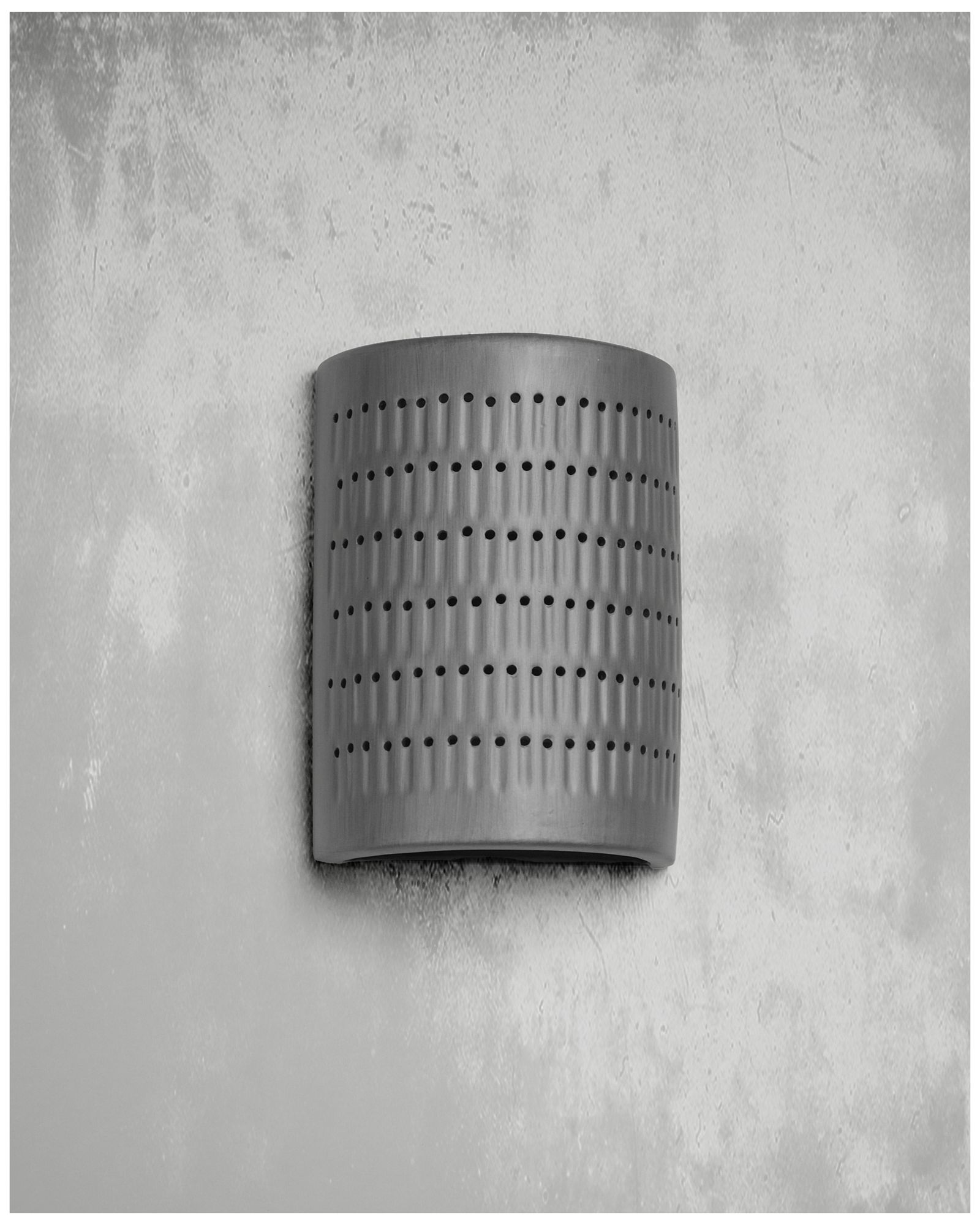 Image 3 Zenia-13-inch-high-ceramic-pewter-up/down-LED-outdoor-wall-light more views