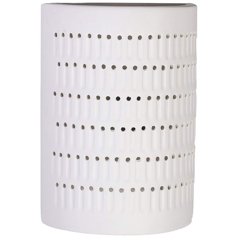 Image 2 Zenia 13" High Paintable White Bisque LED Outdoor Wall Light