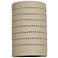 Zenia-15-inch-high-ceramic-beige-up/down-LED-outdoor-wall-light
