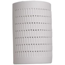 Zenia 15&quot; High Paintable White Bisque LED Outdoor Wall Light