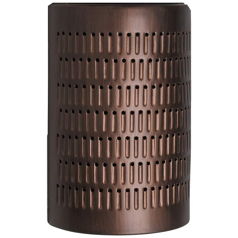 Image 2 Zenia 15 inch High Rubbed Copper LED Outdoor Wall Light