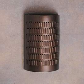 Image1 of Zenia 15" High Rubbed Copper LED Outdoor Wall Light