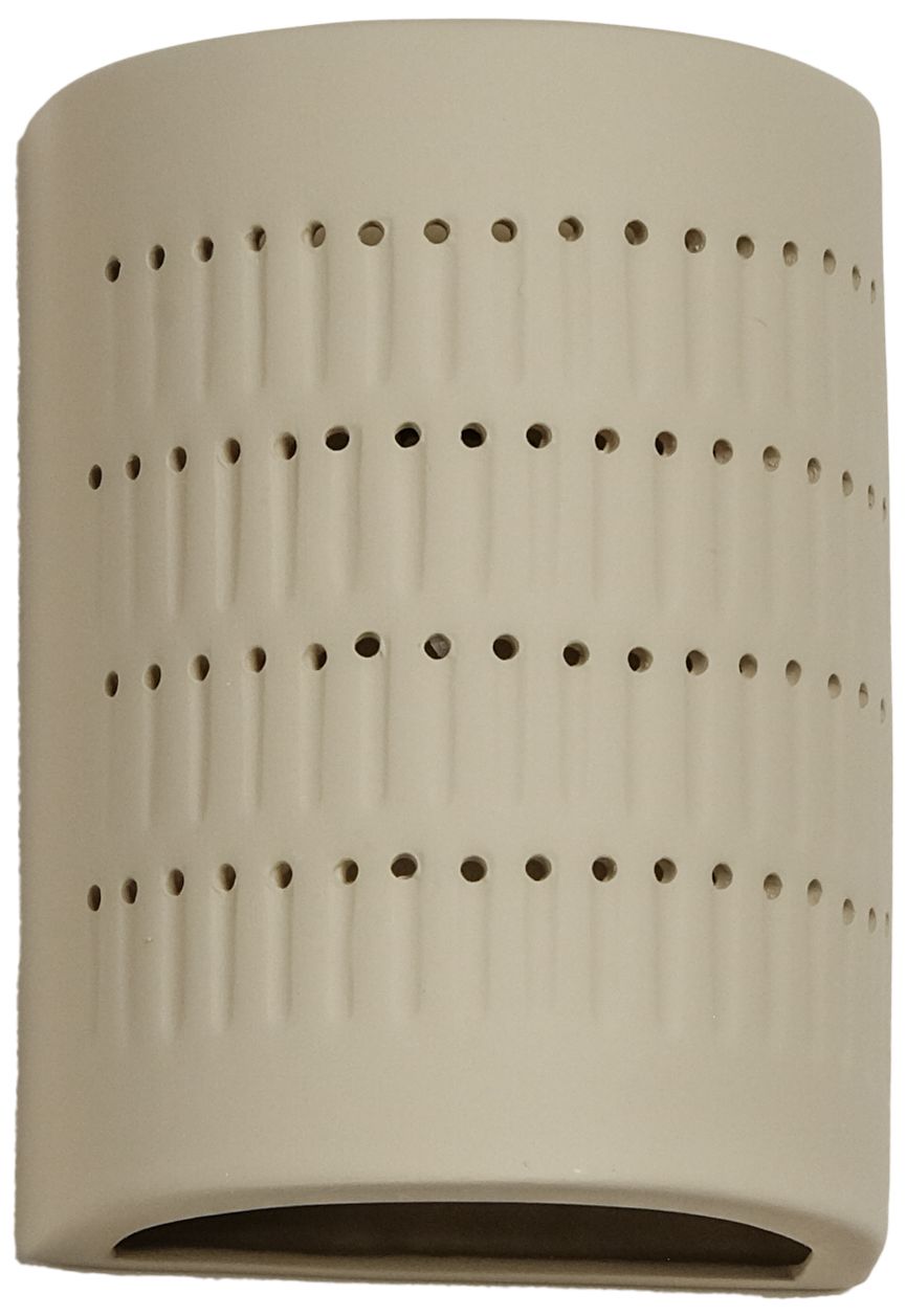 Zenia-8.5-inch-high-ceramic-beige-up/down-LED-outdoor-wall-light